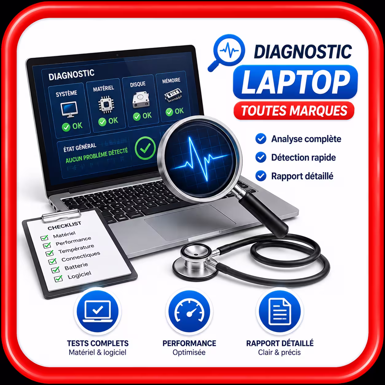 Diagnostic ordinateur HP ne s'allume plus Bordeaux