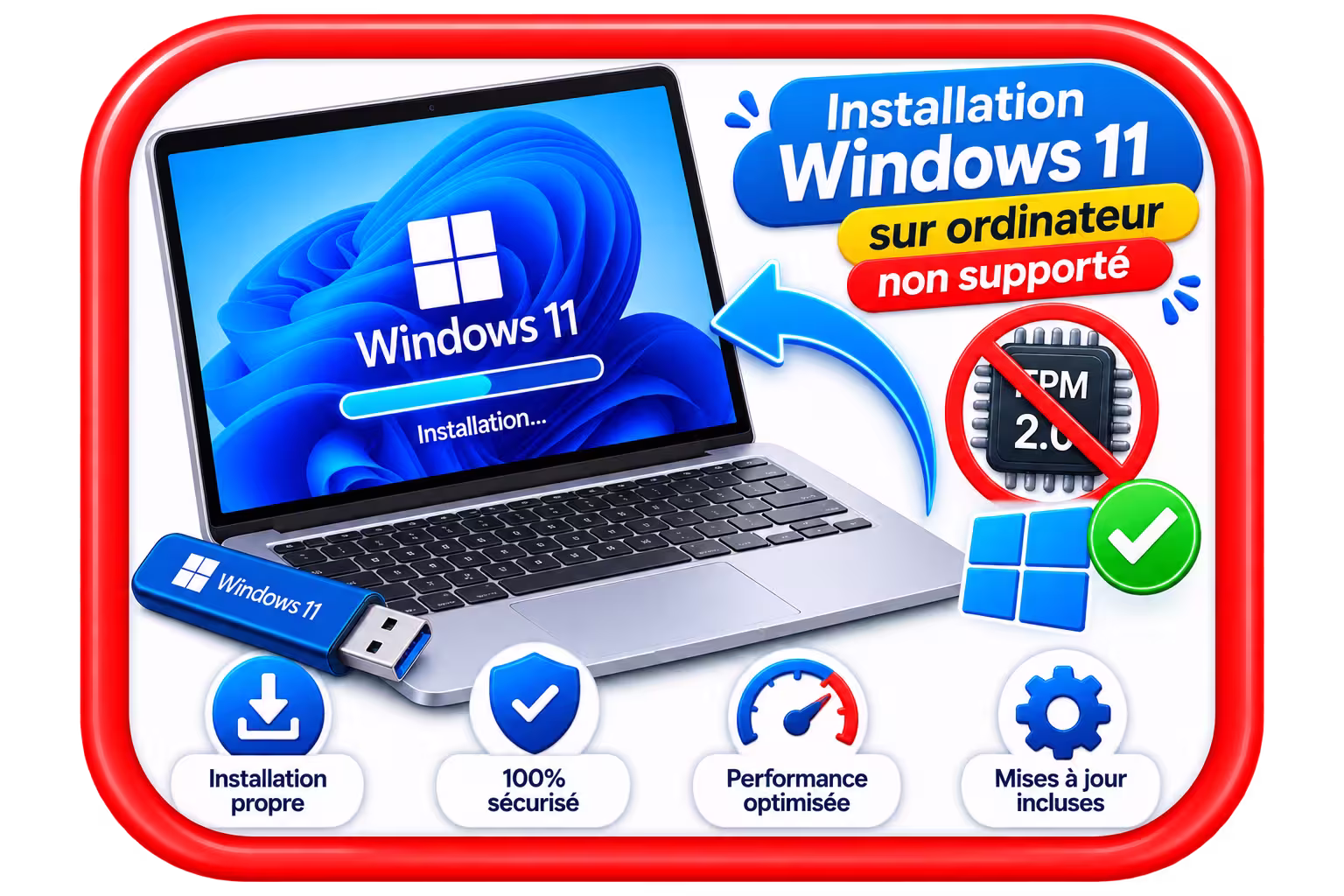 Réinstallation Windows HP Bordeaux