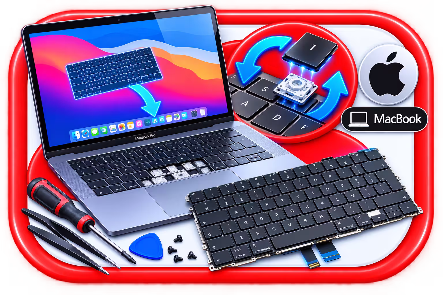 Remplacement clavier MacBook Pro à Bordeaux