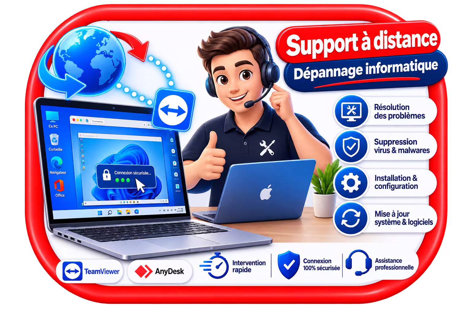 Assistance informatique à distance Bordeaux