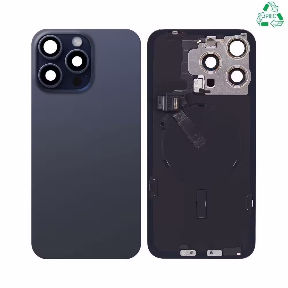 Vitre Arrière Titane Bleu Apple iPhone 15 Pro Max