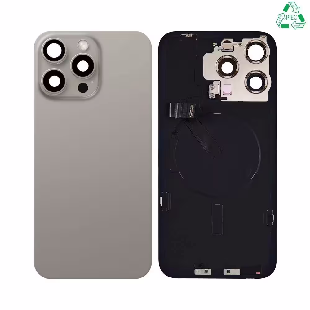 Vitre Arrière Titane Naturel Apple iPhone 15 Pro Max